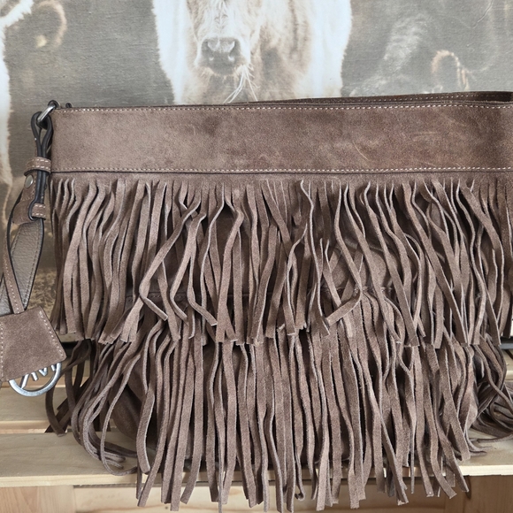 Michael Kors Fringe Suede Shoulder Bag - Picture 7 of 15
